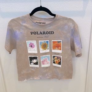 Polaroid Wildflower Tye Dye Crop Top Small